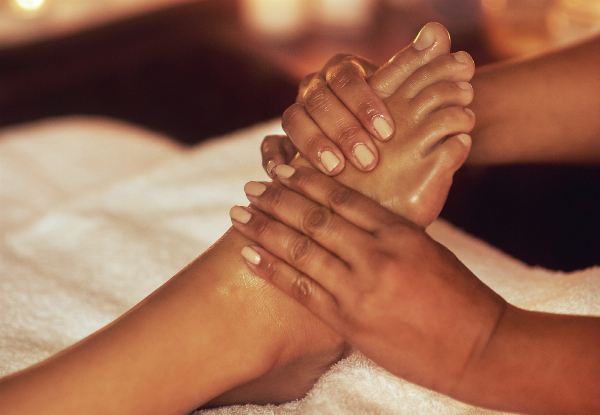 60-Minute Feet Reflexology for One Person- Option for Couples, 30-Minute Cupping, or Moxibustion Treatment