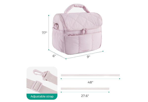 Water-Resistant Crossbody Insulated Lunch Bag - Available in Four Colours