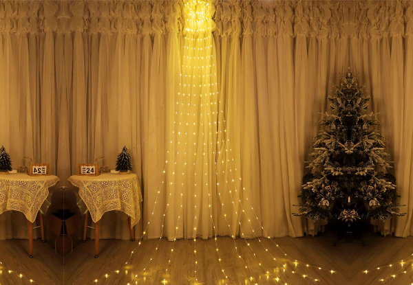 Christmas Solar Topper Star String Light - Available in Three Colours