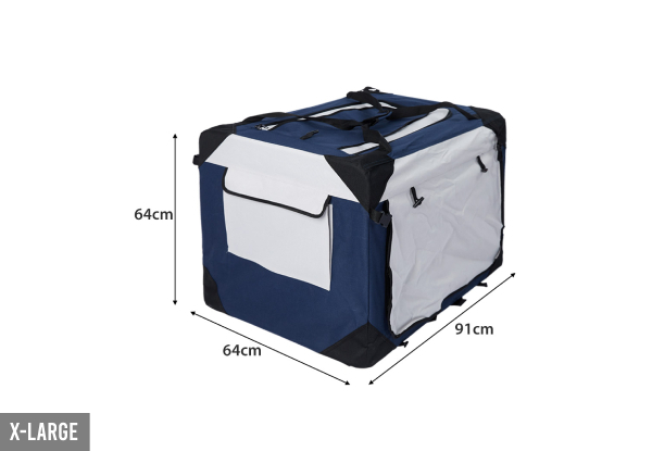 Portable Pet Carrier Crate - Three Sizes Available