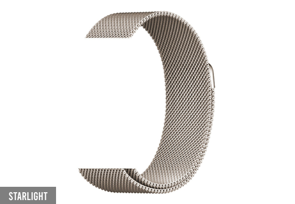 Milanese Loop Stainless Steel Watch Band - Available in Three Colours & Two Sizes