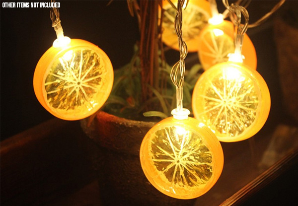 Lemon Slice String Lights - Option for Two with Free Delivery