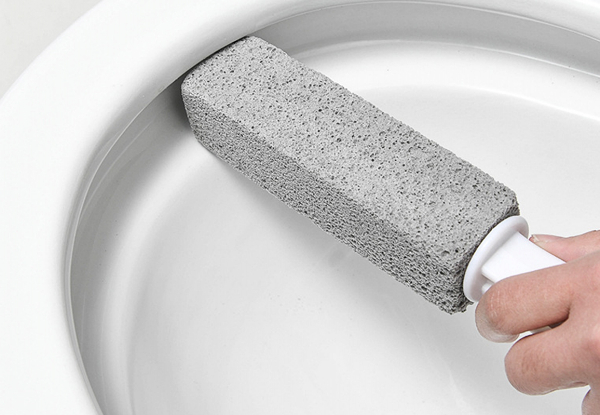 Two-Piece Pumice Cleaning Stone Set with Long Handle - Option for Two Sets