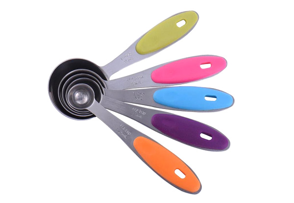 Ten-Piece Stainless Steel Measuring Spoons & Cups Set with Free Delivery