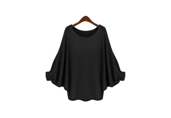 Women's Bat Sleeve Casual Top - Five Colours & Four Sizes Available with Free Delivery