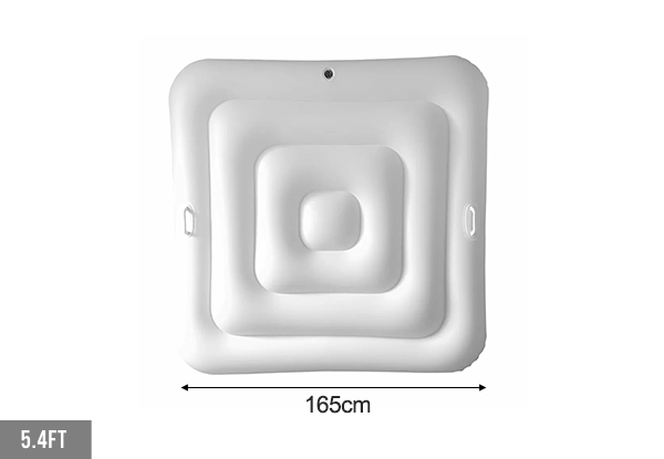 Inflatable Square Hot Tub Cover with Handle - Available in Two Sizes