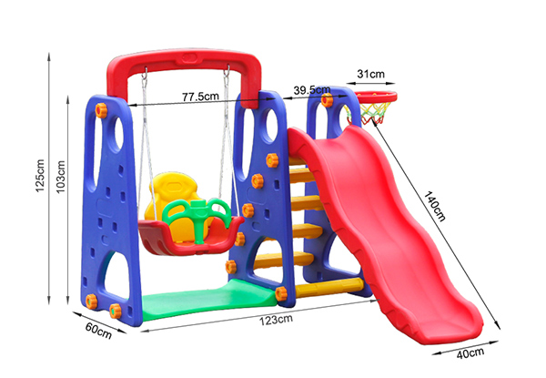 $149 for a Kids' Outdoor Slide & Swing Playset