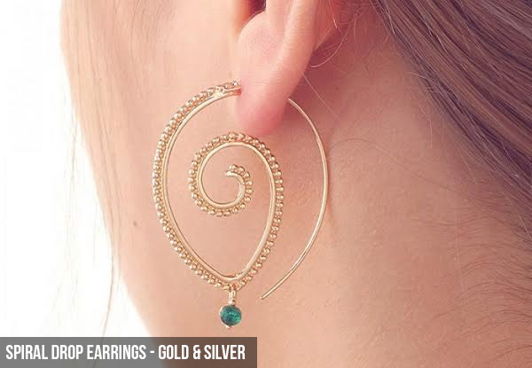 Spiral Earrings - Two Styles Available with Free Delivery
