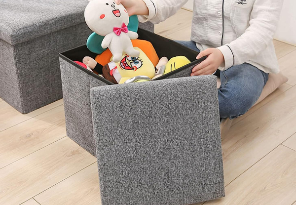 Storage Ottoman Cube Foot Rest - Two Sizes Available