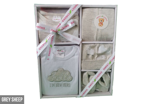 Five-Piece Newborn Baby Clothing Set - Four Styles Available
