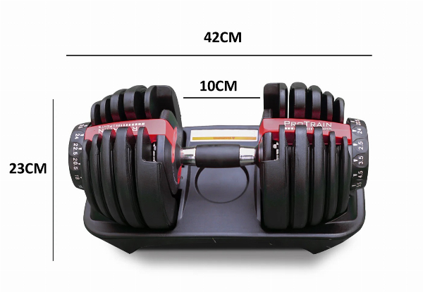 Pair of Adjustable 24kg Dumbbells