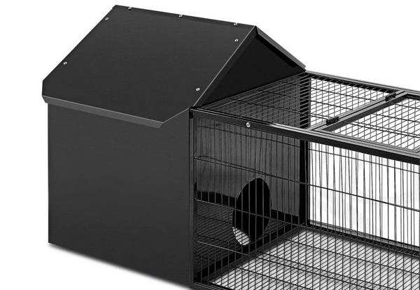 Black Outdoor Pet Hutch