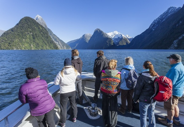 Three-Day Fiordland Great Guided Walk Package for One Person incl. Heli Ride, Water Taxis, Boat Cruise & Lunch - Options for Two People & to incl. Accommodation