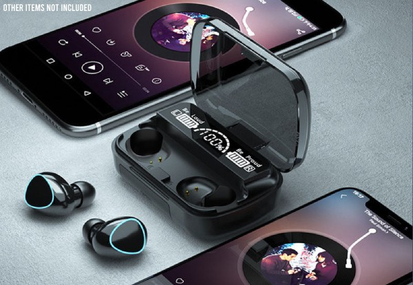Wireless Bluetooth Headphones With LED Battery Display