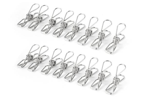 60-Pack Stainless Steel Wire Mini Clothespin