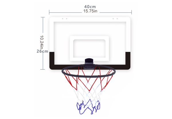 Over-The-Door Mini Basketball Hoop