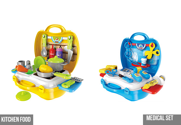 Kids Pretend Play Suitcase - Twelve Styles Available