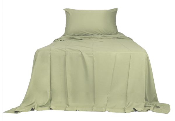 DreamZ Three-Piece Bamboo Fitted Sheet Set - Available in Four Colours & Two Sizes