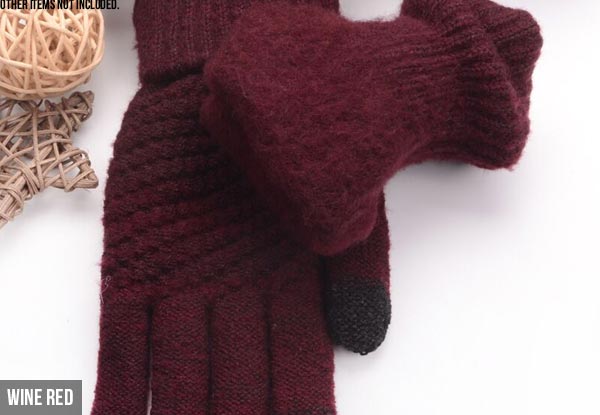 Touch Screen Winter Gloves - Four Colours Available with Free Delivery