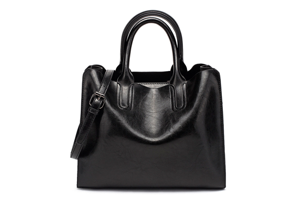 Woman's Large Double Strap Handbag - Five Colours Available