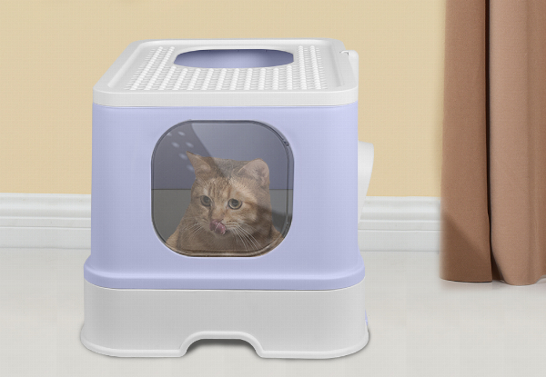 PaWz Fully Enclosed Cat Litter Box - Four Colours Available