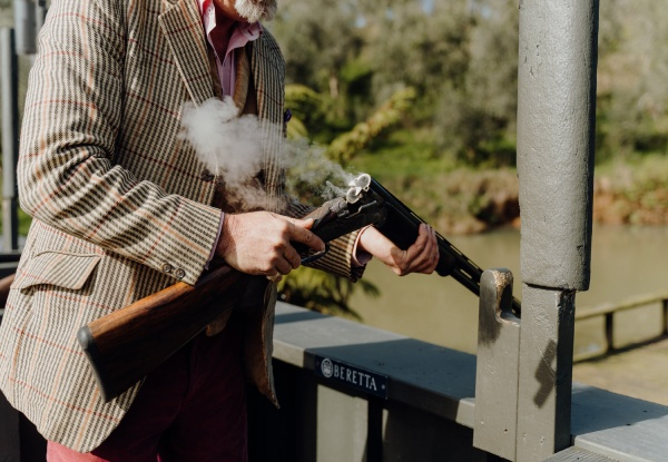 Beretta at Bracu Experience Package for Two People incl. Knife Throwing, Air Rifles, Clay Target Shooting & Bracu Platter - Options for up to Ten People - Valid Thursdays, Fridays & Sundays Only