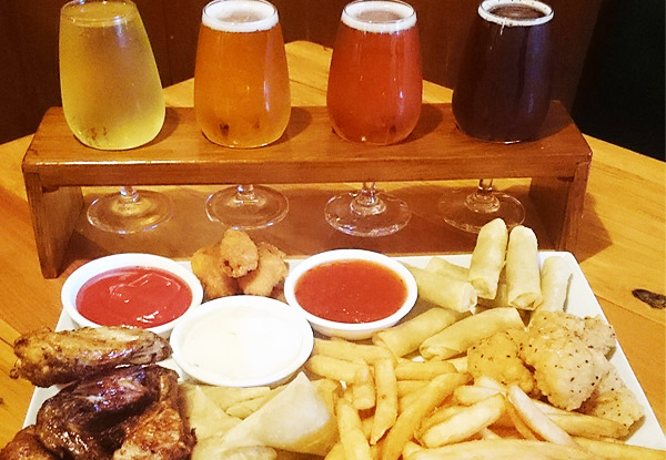 $25 for Four Beers & a Hot Platter for Two People (value up to $44)