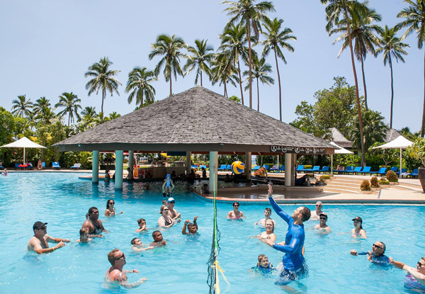 Per Person Twin Share Fijian Getaway to Naviti Resort, Coral Coast Fiji incl. Airport Transfers, Daily Buffet Breakfast, Scuba Diving Lesson in Pool & Water Activities - Book Before 31st of January & Two Children Stay & Eat Free