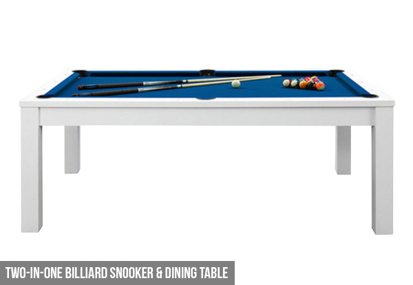 Billiard Table or Two-In-One Billiard Snooker & Dining Table