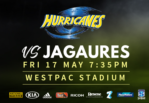 Two Bronze GA Adult Tickets to The Hurricanes vs The Jaguares at Westpac Stadium, Wellington 17th May - Options for Silver, Platinum & Family Zone Available (Booking & Service Fees Apply) - Use the Promo Code GRABONE