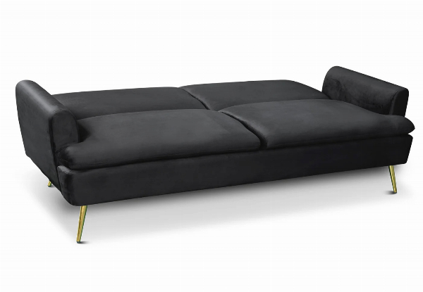 Gyllene Versatile Velvet Chaise Sofa Bed - Available in Four Colours