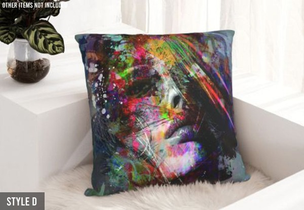 Abstract Couch Pillow Cases - Option for Two or Four