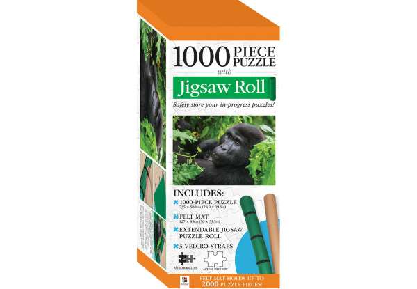Jigsaw Roll with 1000-Piece Gorilla Puzzle