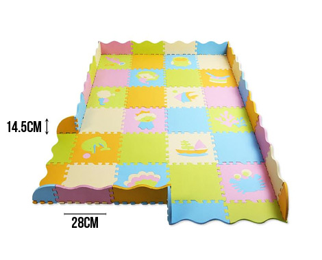 $19 for an EVA Foam 48 Piece Baby Play Mat with Assembled Fence