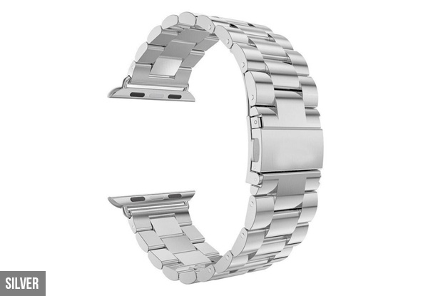 Stainless Steel Replacement Band Compatible with Apple Watch - Four Colours & Two Sizes Available with Free Delivery