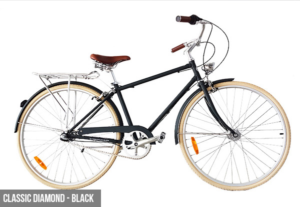 Classic Diamond Commuter Bicycle  - Option for a Mixte Urban Commuter Bicycle & Four Colours Available