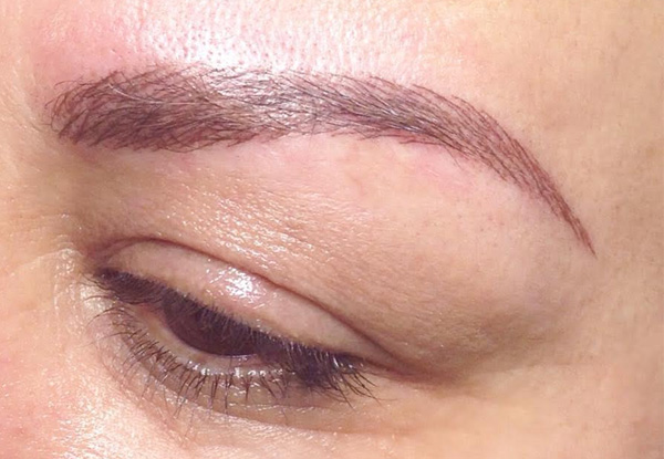 Semi-Permanent Eyeliner for Upper OR Lower Lid - Option for Both or Eyebrow Microblading First Treatment & One Touch-up Follow Up Appointment