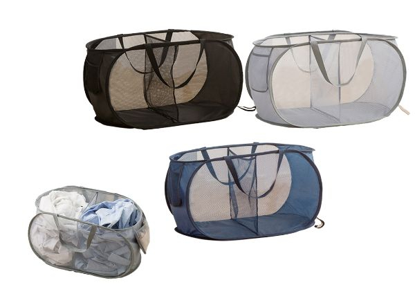 Mesh Laundry Basket - Available in Three Colours & Two Sizes