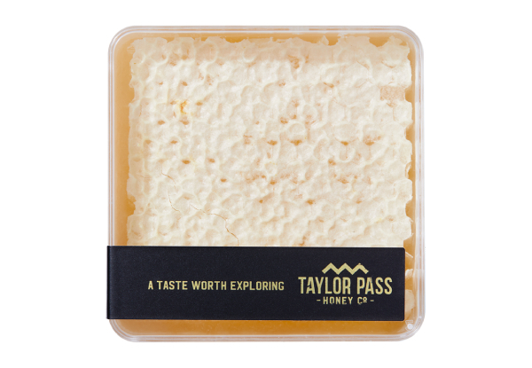 Three-Pack of 120g Honeycomb Taylor Pass Honey - Option for a Two-Pack of 310g Honeycomb Taylor Pass Honey