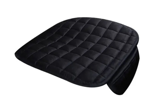 Universal Car Front Seat Bottom Protector Cushion Pad with Storage Pocket - Available in Six Colours & Option for Two-Piece