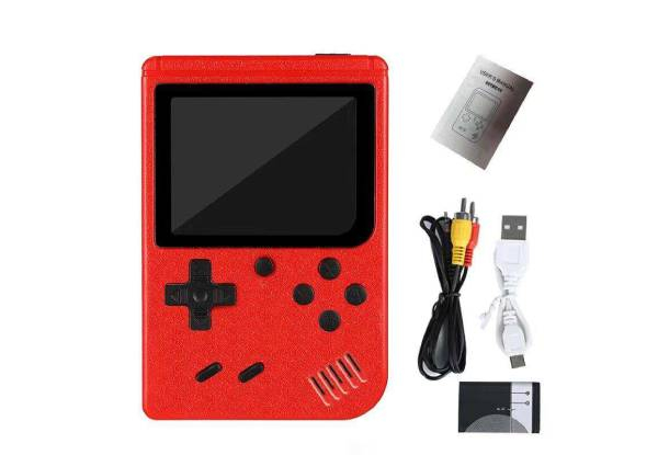 500 in 1 Handheld Gaming Console - Red