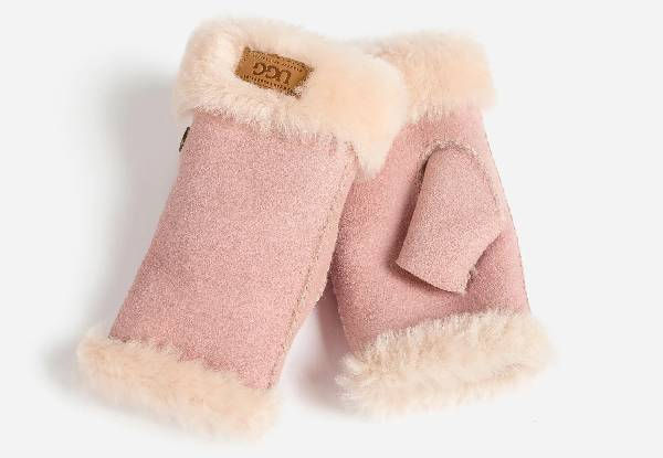 Ugg Fingerless Mittens - Available in Two Colours & Two Sizes