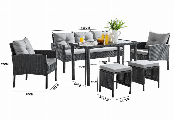 Ettaro Six-Piece Outdoor Furniture Set