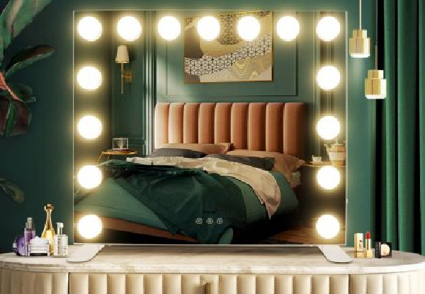 Maxkon 15-LED Hollywood Style Vanity Mirror
