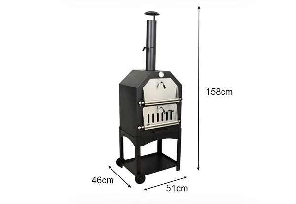 $230 for a Three-in-One Steel Wood Fired Pizza Oven