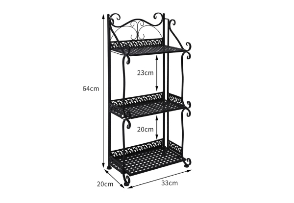 Levede Flower Pot Plant Rack Stand - Available in Two Colours & Three Options