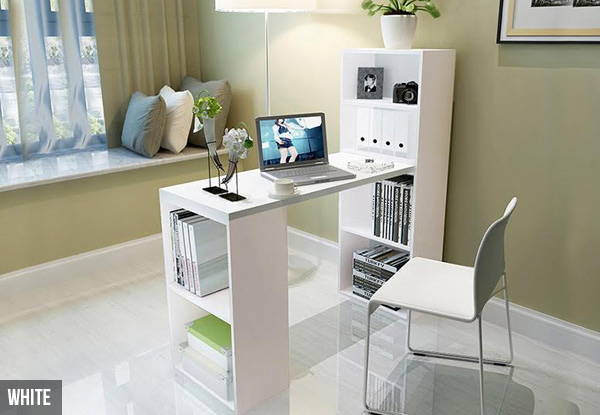 $89 for a Computer Desk with Book Shelf Available in Three Colours