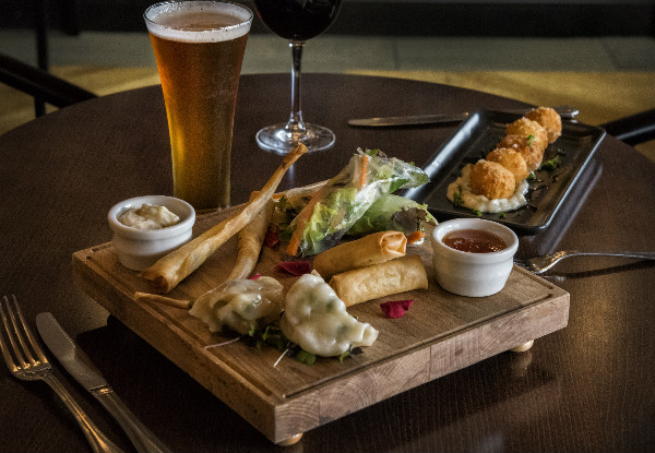 Seafood or Asian Platter & Two House Wines Or House Beers for Two People