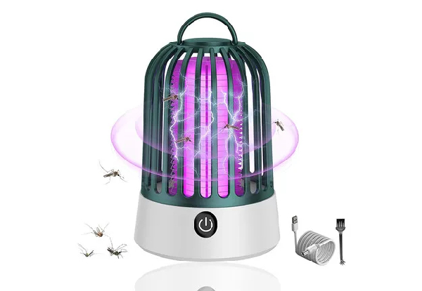 Portable Rechargeable Bug Mosquito Zapper - Two Colours Available