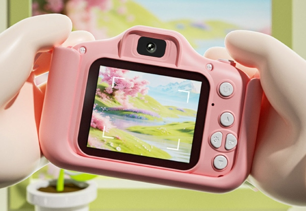 Kids Dinosaur Camera with 64GB Memory Card - Available in Three Colours & Options for Two-Pack